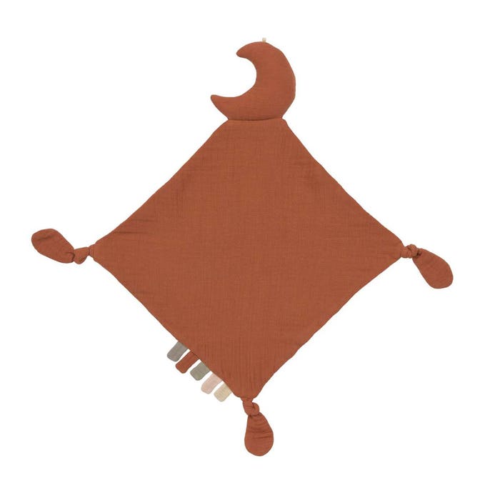 Lassig - Muslin Baby Comforter (Little Universe) - Moon/Rust