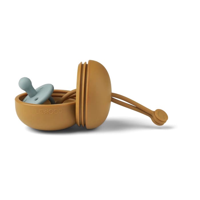 Liewood - Philip Pacifier Box - Golden Caramel -4