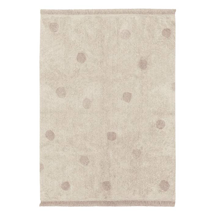 Washable Rug - Hippy Dots Vintage Nude