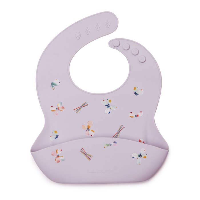 Patterned Silicone Bib