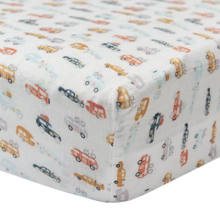 Loulou Lollipop - Crib Sheet-Camper vans