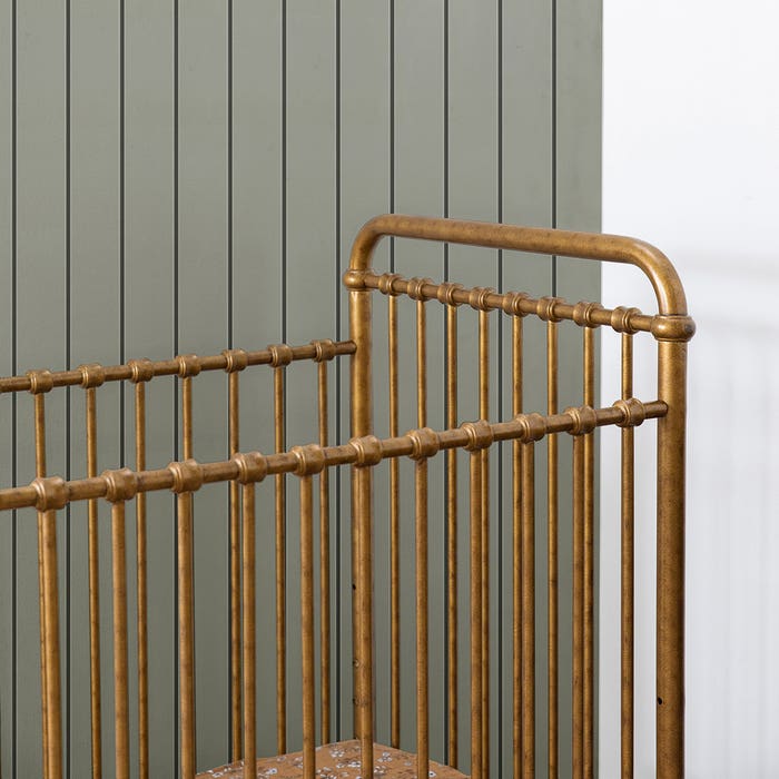 Namesake - Abigail Mini Crib - Vintage Gold - Additional Lifestyle Image