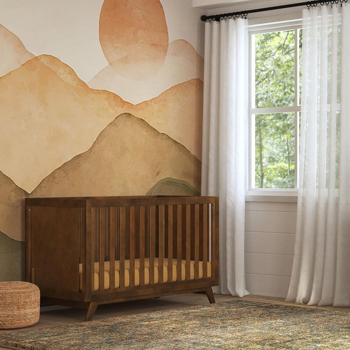 DaVinci - Otto 3-in-1 Convertible Crib - Walnut Updated Lifestyle -3
