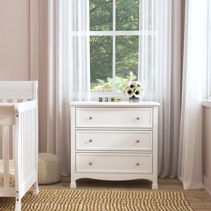 Kalani 3 Drawer Dresser - White (W) - Lifestyle