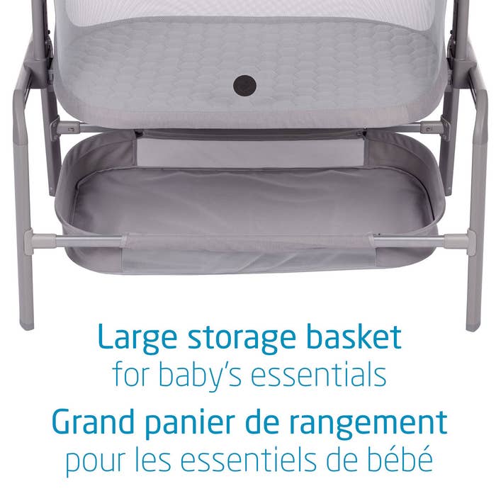 Iora Bedside Bassinet Cascade Grey 7