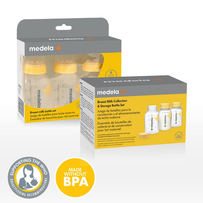 Medela - Breastmilk Bottle with Nipple 3 Pk (150ml)-Lifestyle4
