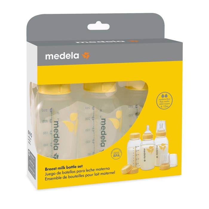 Medela - Breastmilk Bottle with Nipple 3 Pk -250ml-3