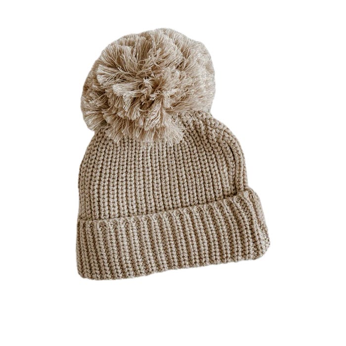 Mini Knit Beanie - Fawn