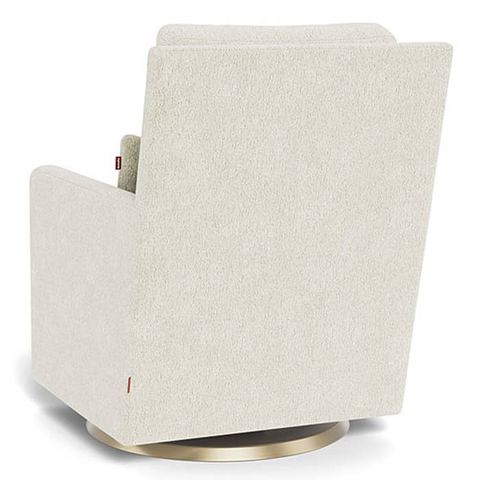 Como Glider - Faux Sheepskin w/ Swivel Base