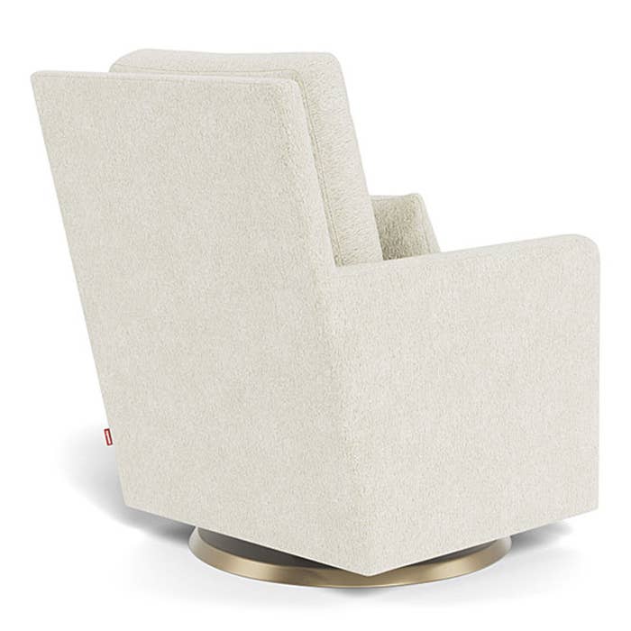 Como Glider - Faux Sheepskin w/ Swivel Base