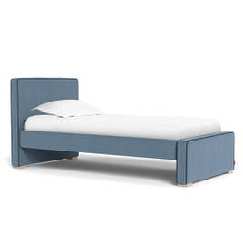 Dorma Twin Bed - Fabric w/ High HB + Low FB