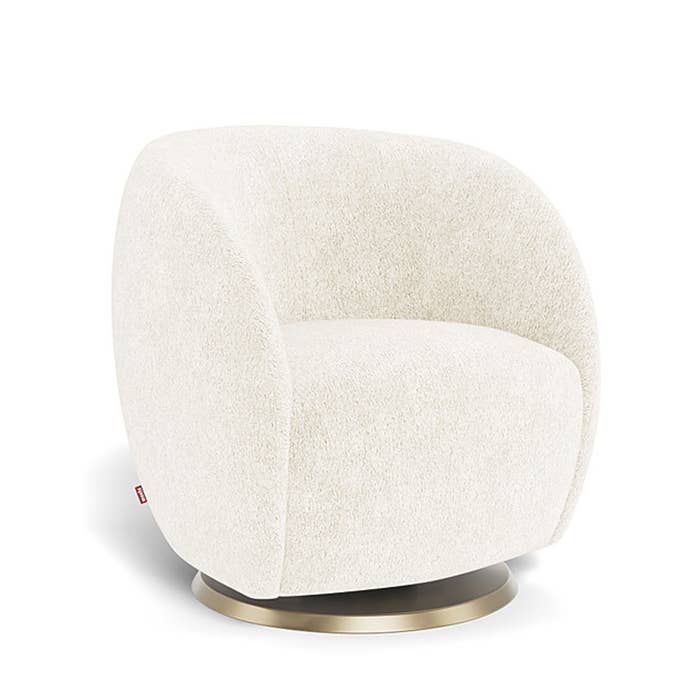 Gem Swivel Glider - Faux Sheepskin