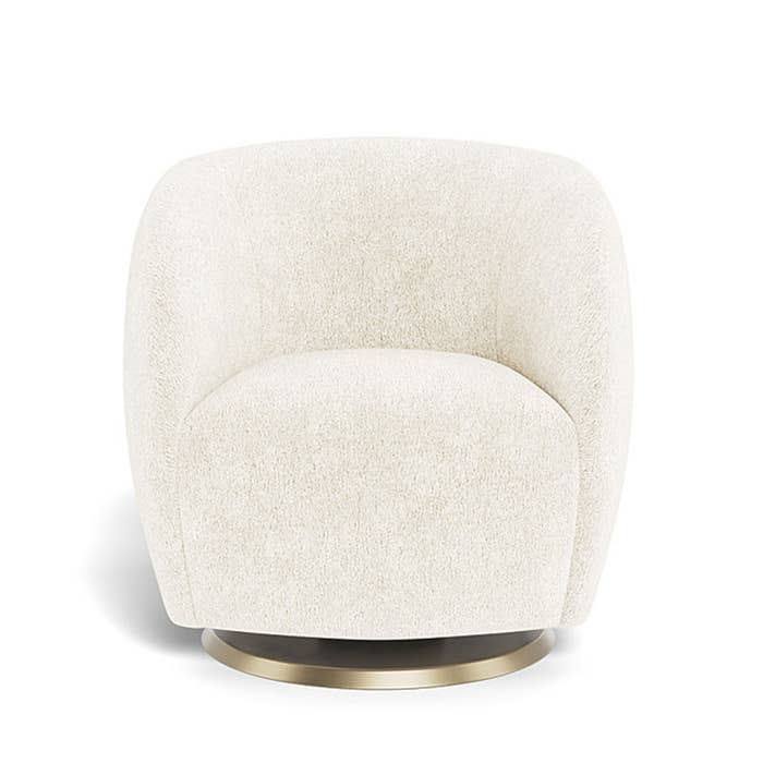 Gem Swivel Glider - Faux Sheepskin Lifestyle