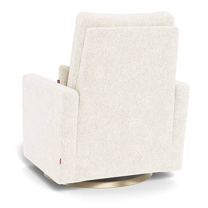 Matera Glider Swivel Recliner - Faux Sheepskin Gold Base 4