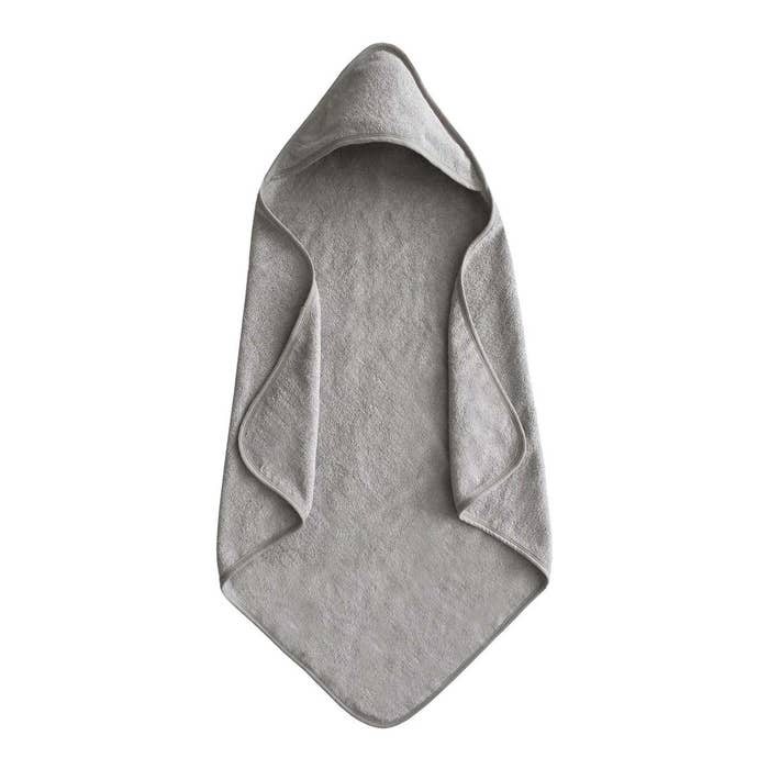 Mushie - Classic Hooded Towel - Grey -1