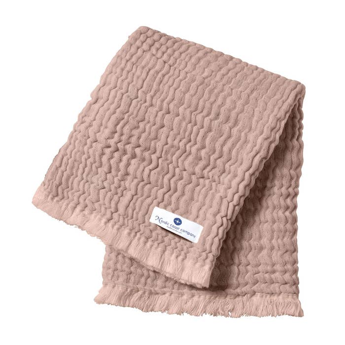 Nordiac East Company - Muslin Blanket with Fringe Old rose