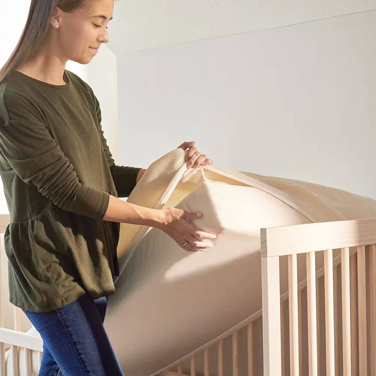 Naturepedic Organic Breathable 2 Stage Crib Mattress West