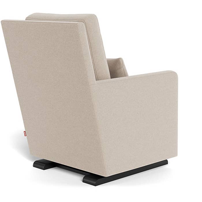 Como Glider - Wool Fabric w/ Espresso Base 4