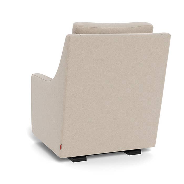 Vera Glider - Wool Fabric w/ Espresso Base - Oatmeal 5