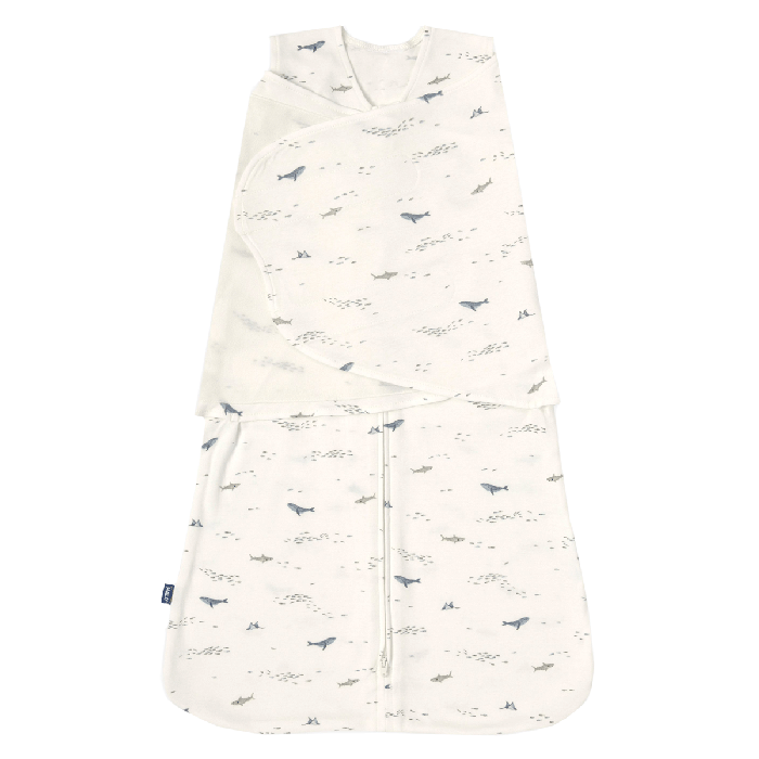 SleepSack Swaddle - Cotton-Ocean life