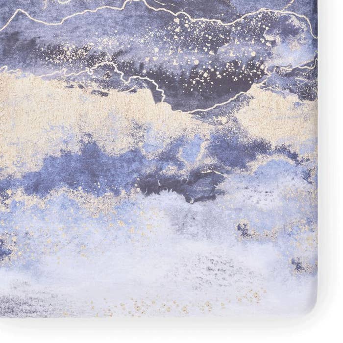 Oilo - Jersey Crib Sheet - Midnight Sky