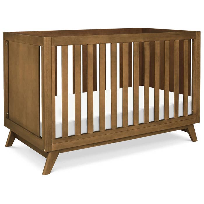 Otto 3-in-1 Convertible Crib - Walnut (L)- New Hero Image 1