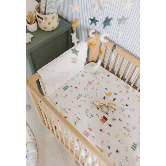 Pehr - Explore the World Crib Sheet-Lifestyle2