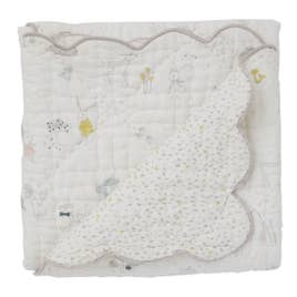 Magical Forest Quilted Nursery Blanket