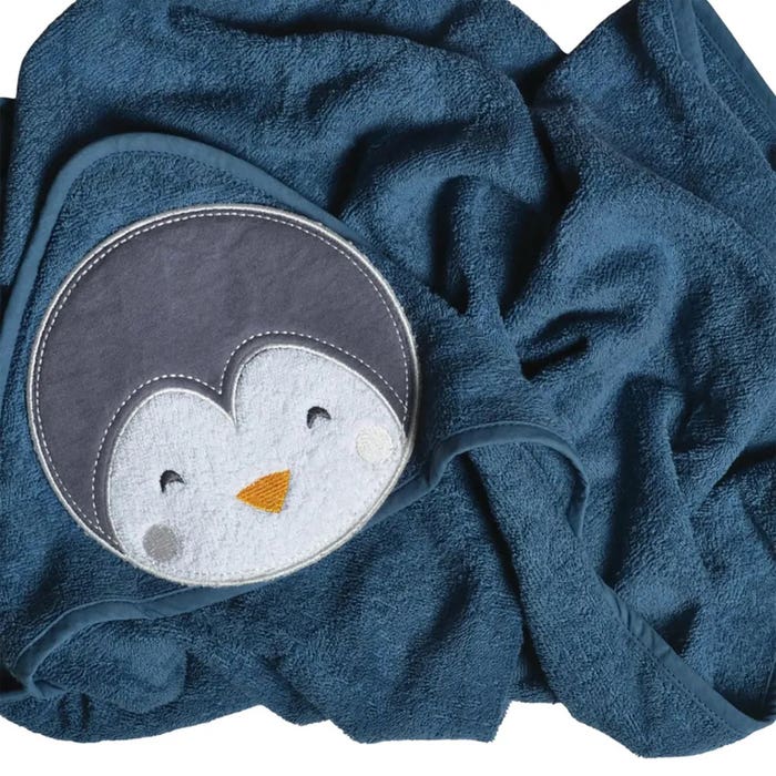 Perlimpinpin - Hooded Towel - Penguin -2