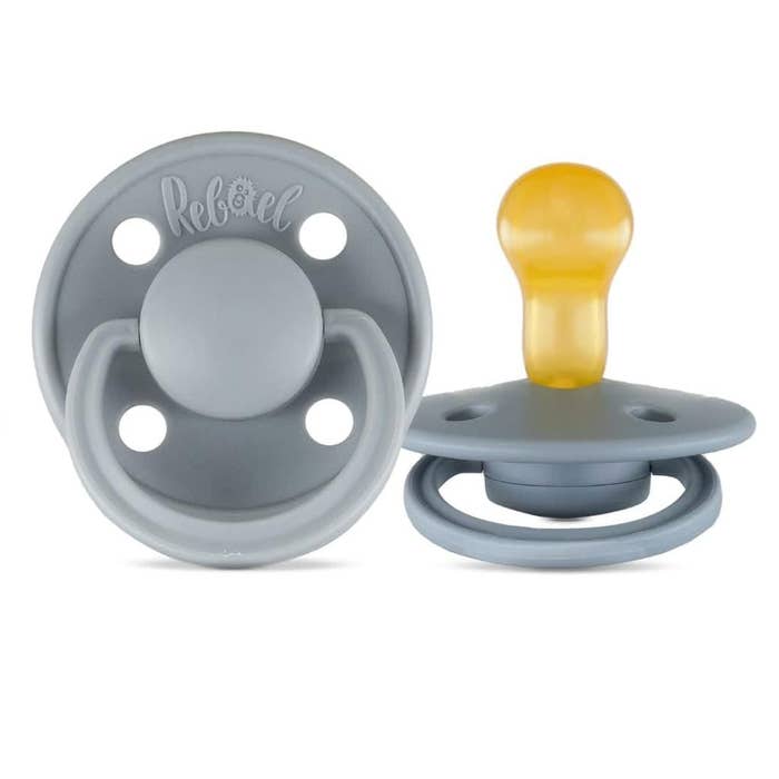 Mono Pacifier (2 Pk)- Pewter