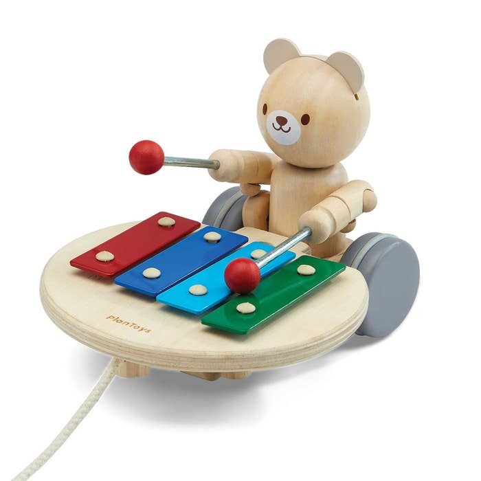 Plan Toys - Pull-along Musical Bear