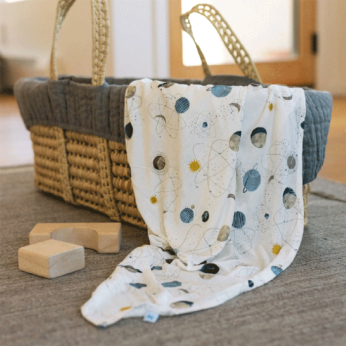 Stretch Knit Hat & Swaddle Set-LS 8