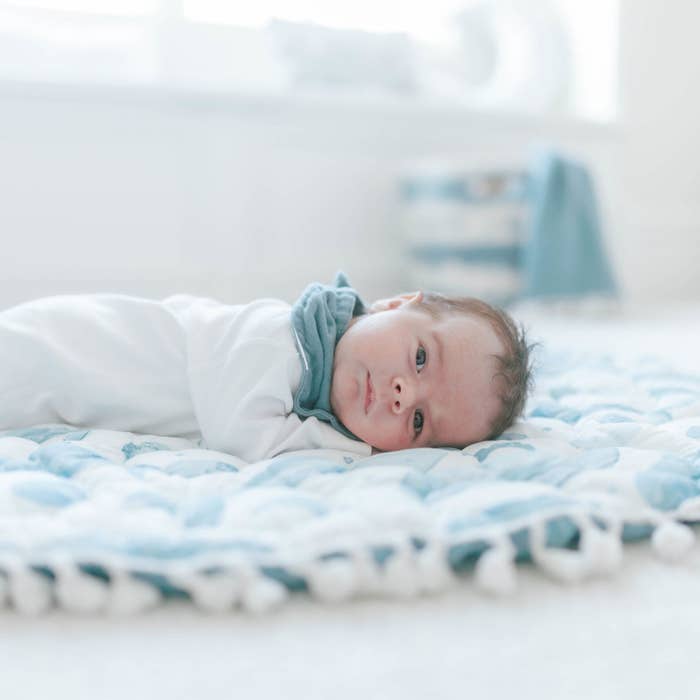 Crane Baby - Quilted Playmat - Caspian Whale LS 4