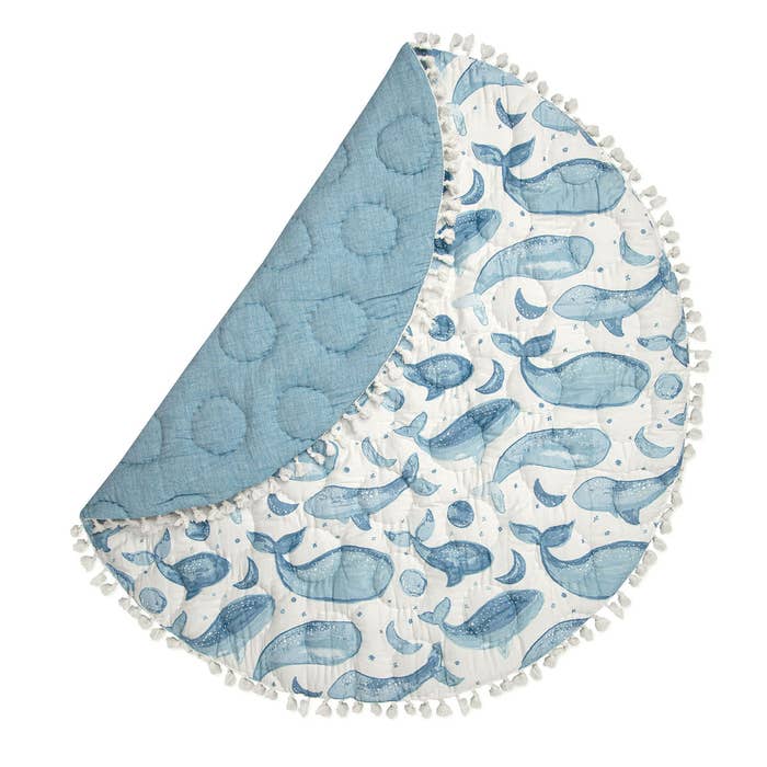Crane Baby - Quilted Playmat - Caspian Whale