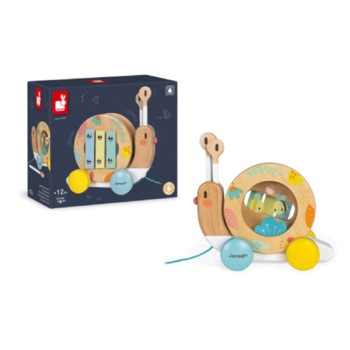 Janod - Pull Along Snail - 2
