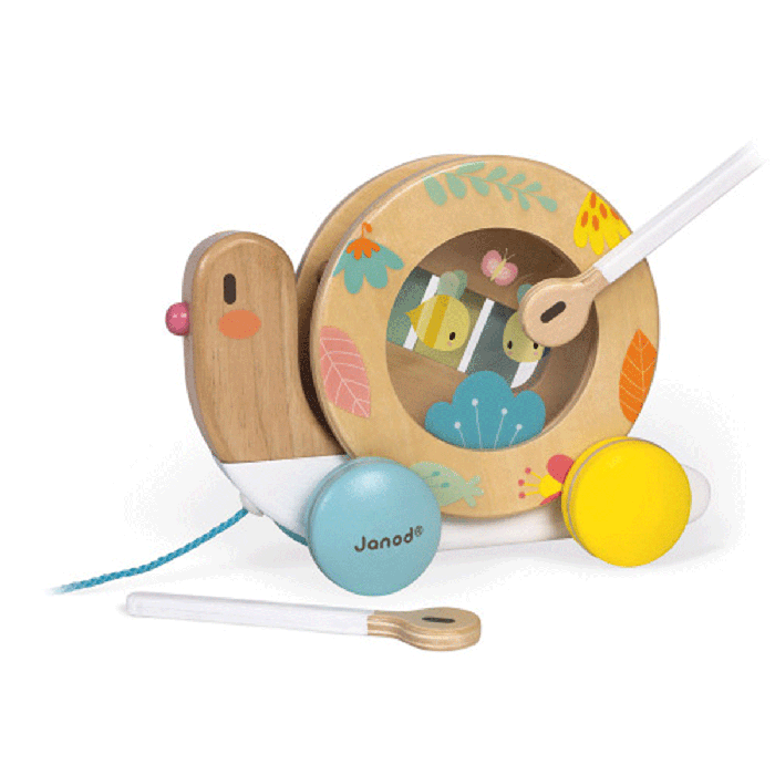 Janod - Pull Along Snail - 6