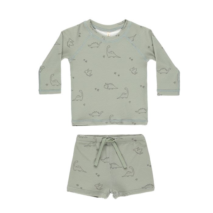 Quincy Mae - Finn Rashguard + Short Set - Dino