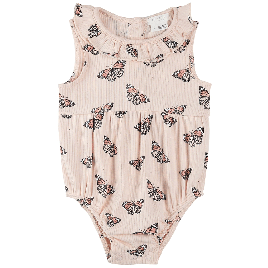 Ribbed Bubble Romper