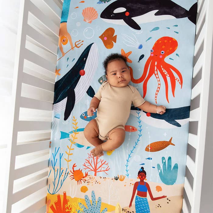 Rookie Humans - Fitted Crib Sheet LS