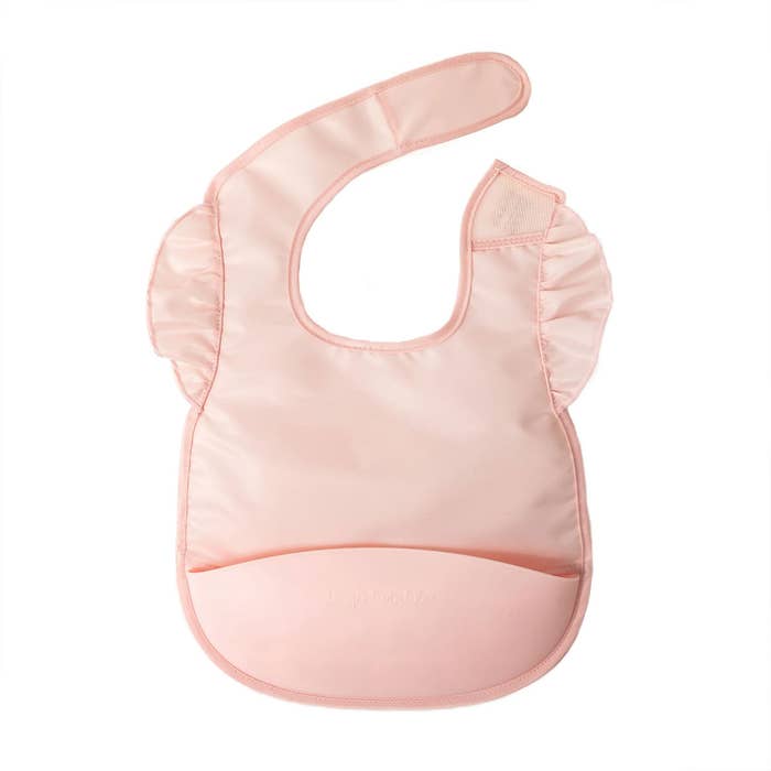 Mess-Proof Silicone Ruffle Pocket Bib-LS 4