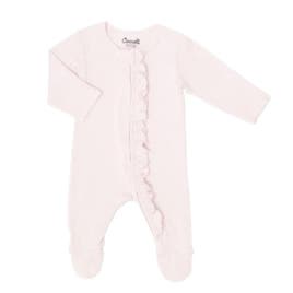 Ruffle Zipper Footie