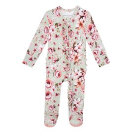 Ruffled Zippered Footie