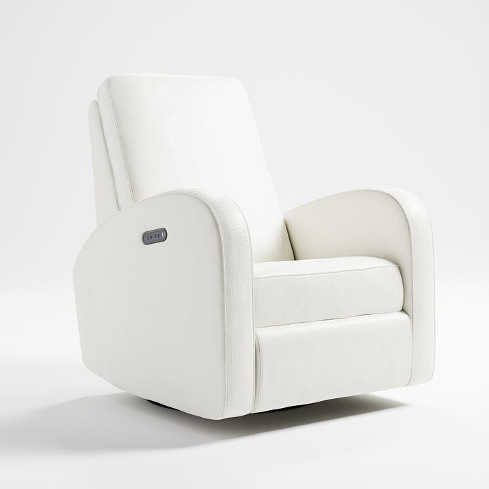 Santa Monica Power Recliner (Basketweave) - Ivory