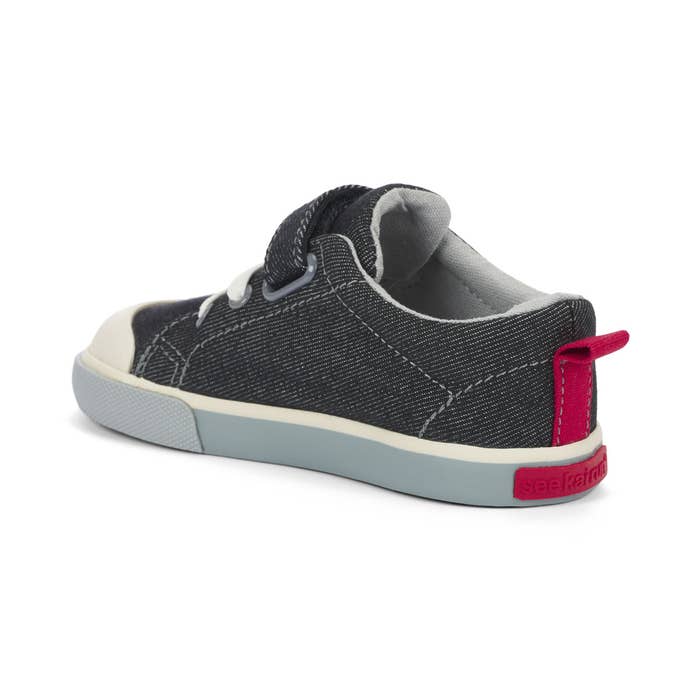 SS24 Stevie II Shoes (Toddler) Black Denim Lifestyle