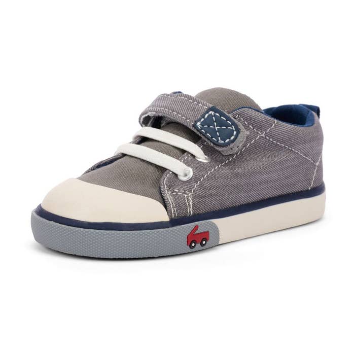 Stevie II Shoes (Toddler) Grey Navy 6