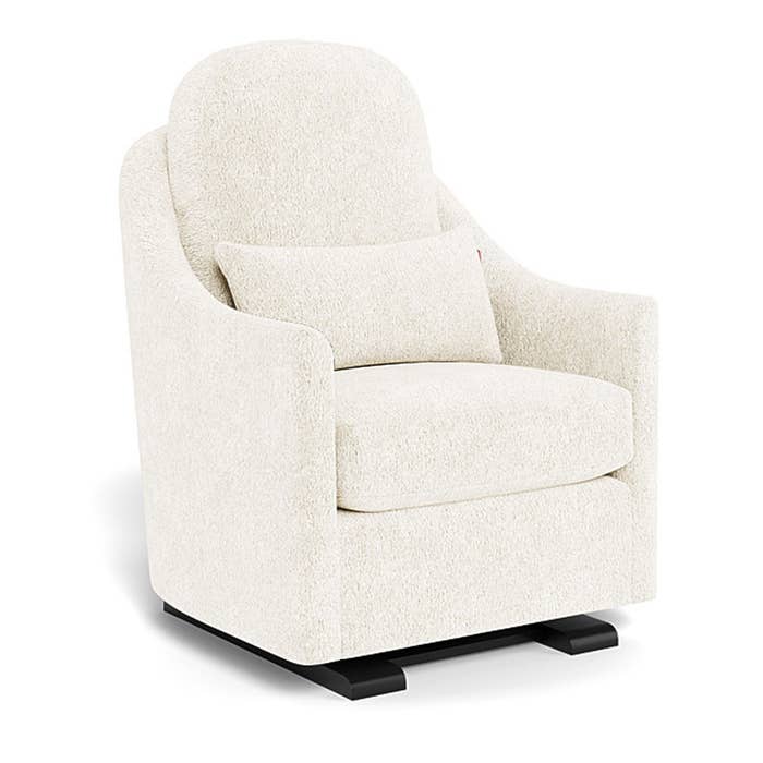 Nessa Glider - Faux Sheepskin w/ Espresso Base 