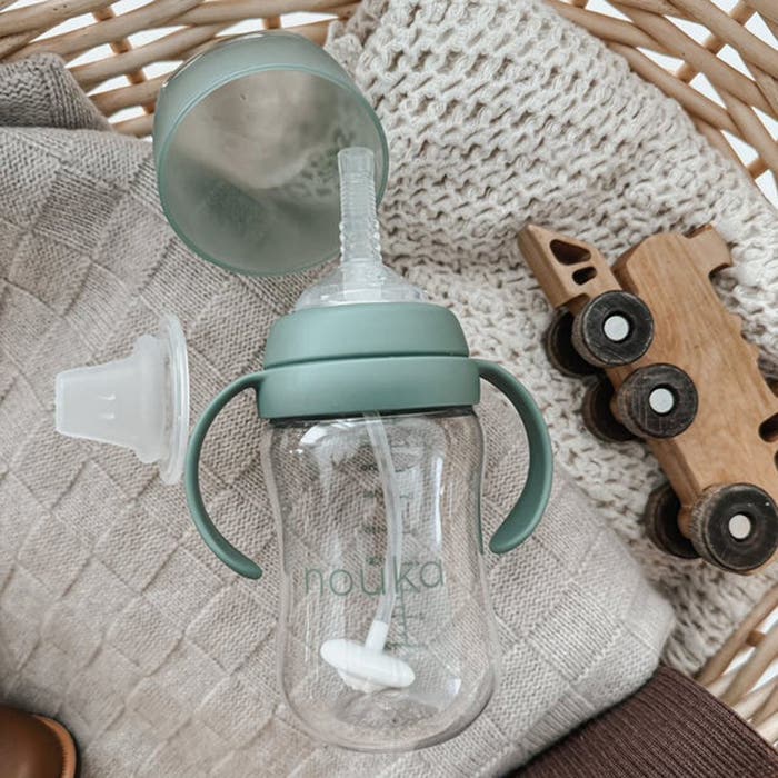 Nouka - Silicone Weighted Straw Sippy Cup/Straw Bottle - 6