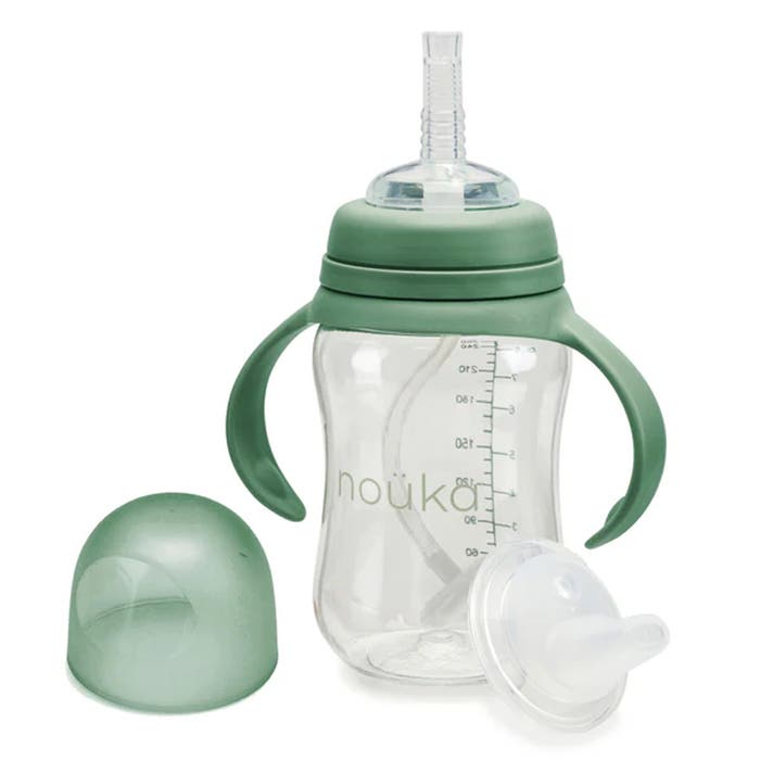 Nouka - Silicone Weighted Straw Sippy Cup/Straw Bottle - 12