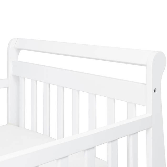 Sleigh Toddler Bed - White (W)- Headboard Image 1