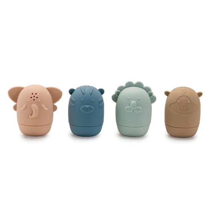 Safari Animals Bath Toys - Soft 